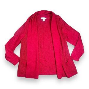 Christopher & Banks Open Waterfall Cardigan Sz M
